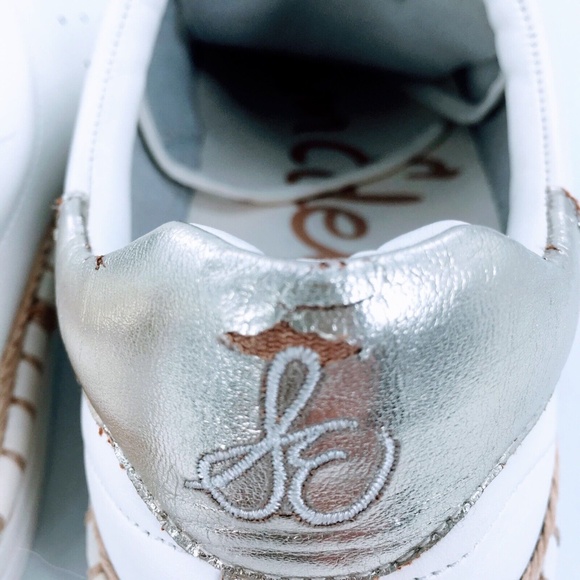 Sam Edelman Womens Sneaker White Leather Espadrille Kavi Sz 10 - Picture 12 of 14